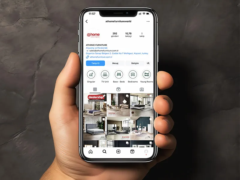 Athome Furniture Sosyal Medya Yönetimi